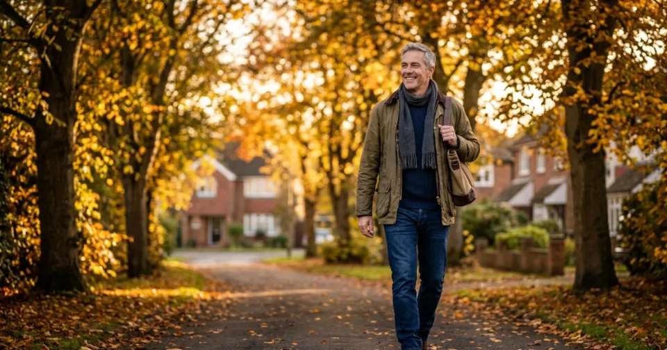 Person walking after a meal in daylight, a simple habit that helps fix leptin resistance