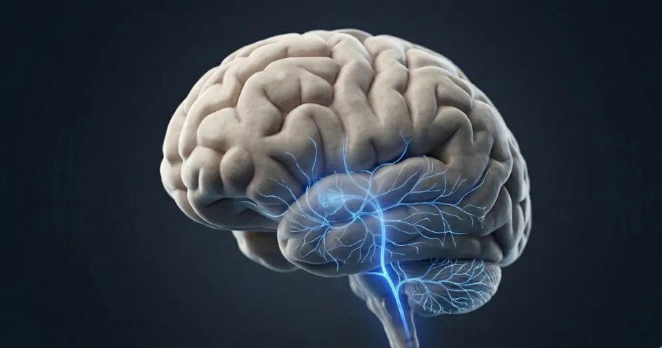 Diagram of leptin signaling to the hypothalamus illustrating how leptin resistance blocks the fullness signal